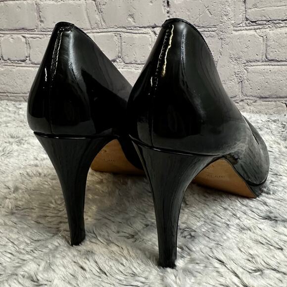 Cole Haan Air Chelsea Black Patent Leather Heels Size 9B Classic Formal Wedding - Picture 5 of 11